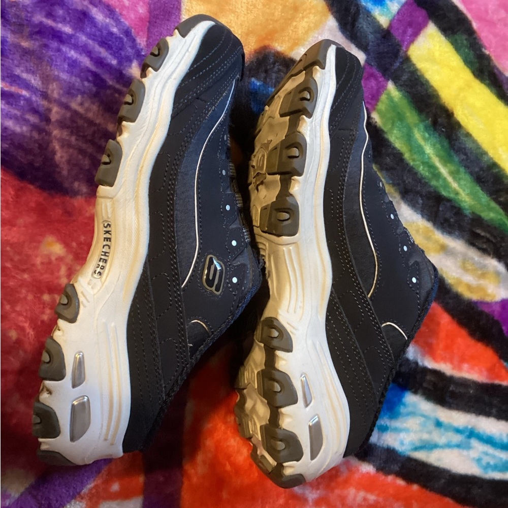 Skechers Women’s D'Lites Skecher Navy Sneakers - Picture 3 of 5